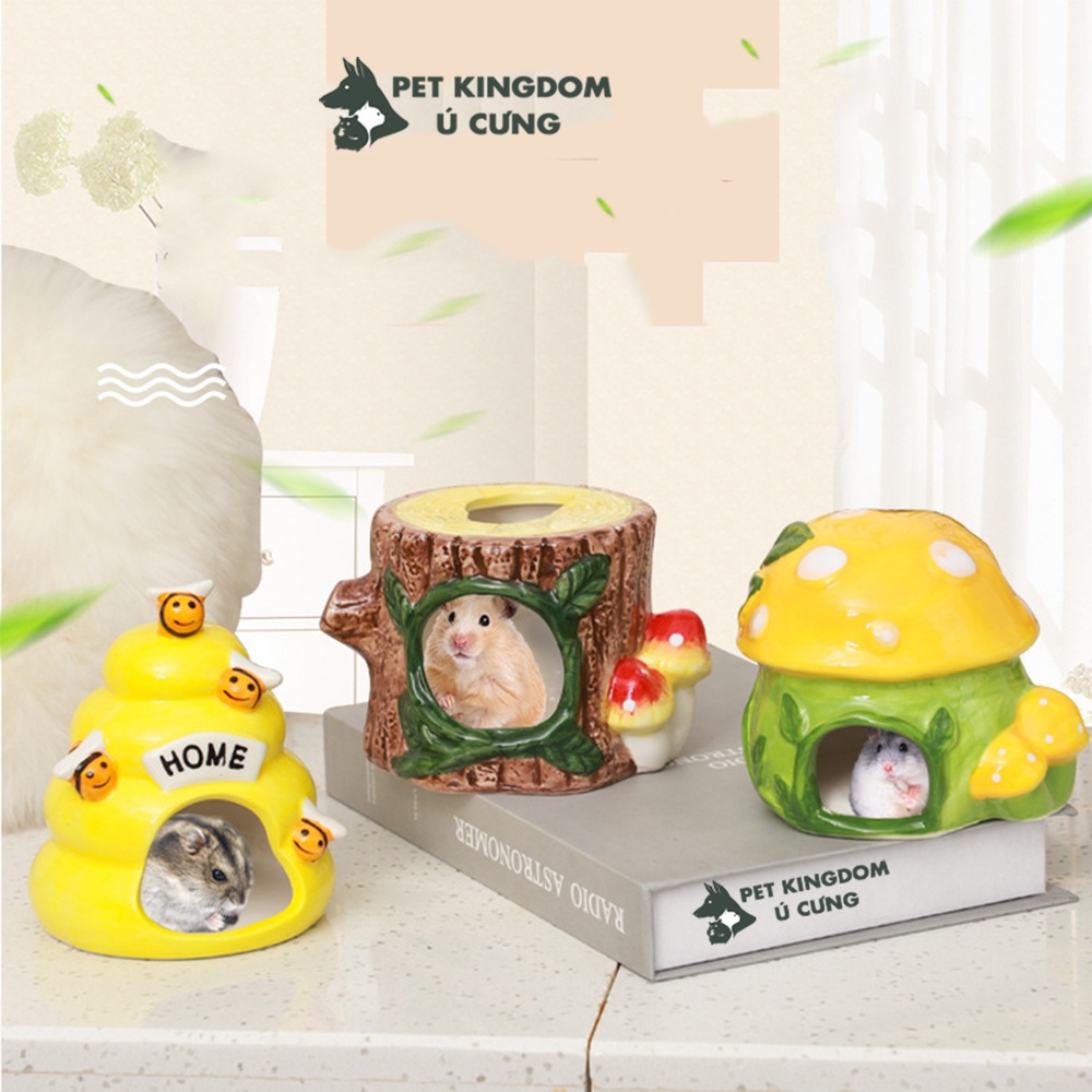 Nhà ngủ hamster ú cưng rừng xanh