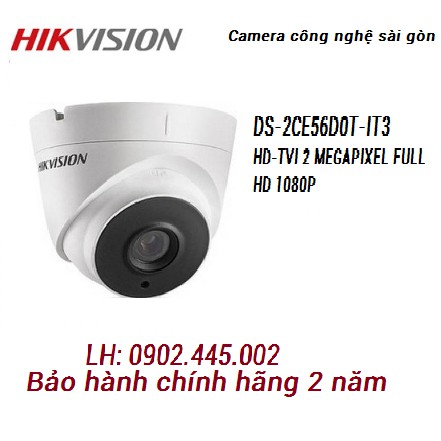 CAMERA HIKVISION DS-2CE56D0T-IT3 (HD-TVI 2 MEGAPIXEL FULL HD 1080P)