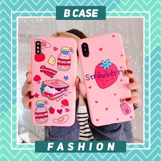 Ốp lưng dâu tây & sữa mèo - ốp iphone
