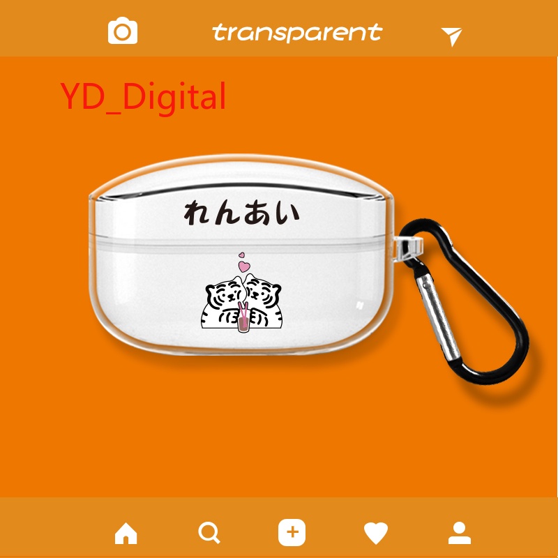 Vỏ bảo vệ hộp sạc tai nghe Sony WF-C500/WF-1000XM4 2022 Bluetooth không dây chống rơi giảm tiếng ồn hình hổ hoạt hình