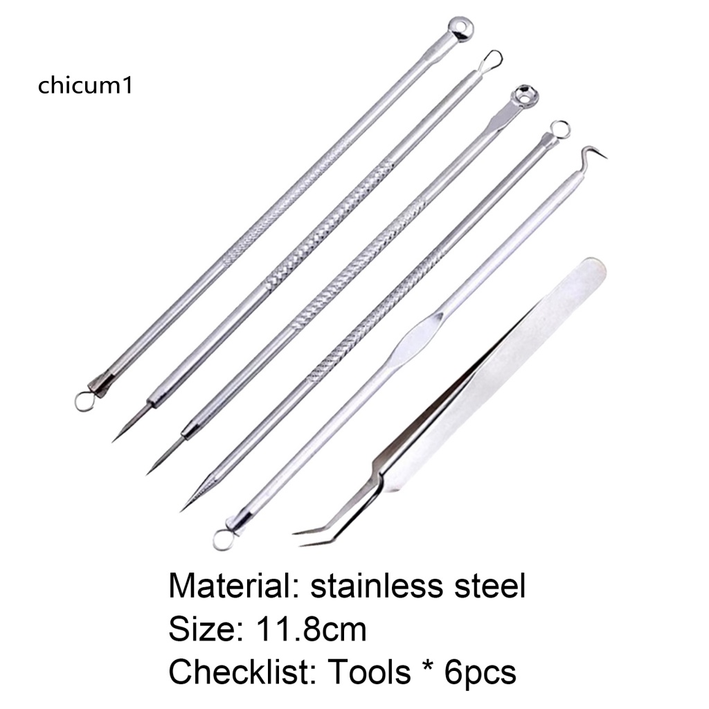 Set 6 Dụng Cụ Nặn Mụn An Toàn Tiện Dụng