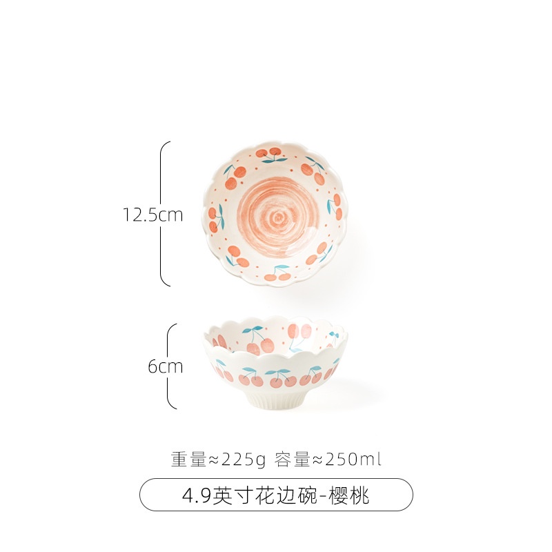 Tô Sứ Đựng Kem / Salad / Trái Cây Kiểu Dáng Dễ Thương Xinh Xắn
