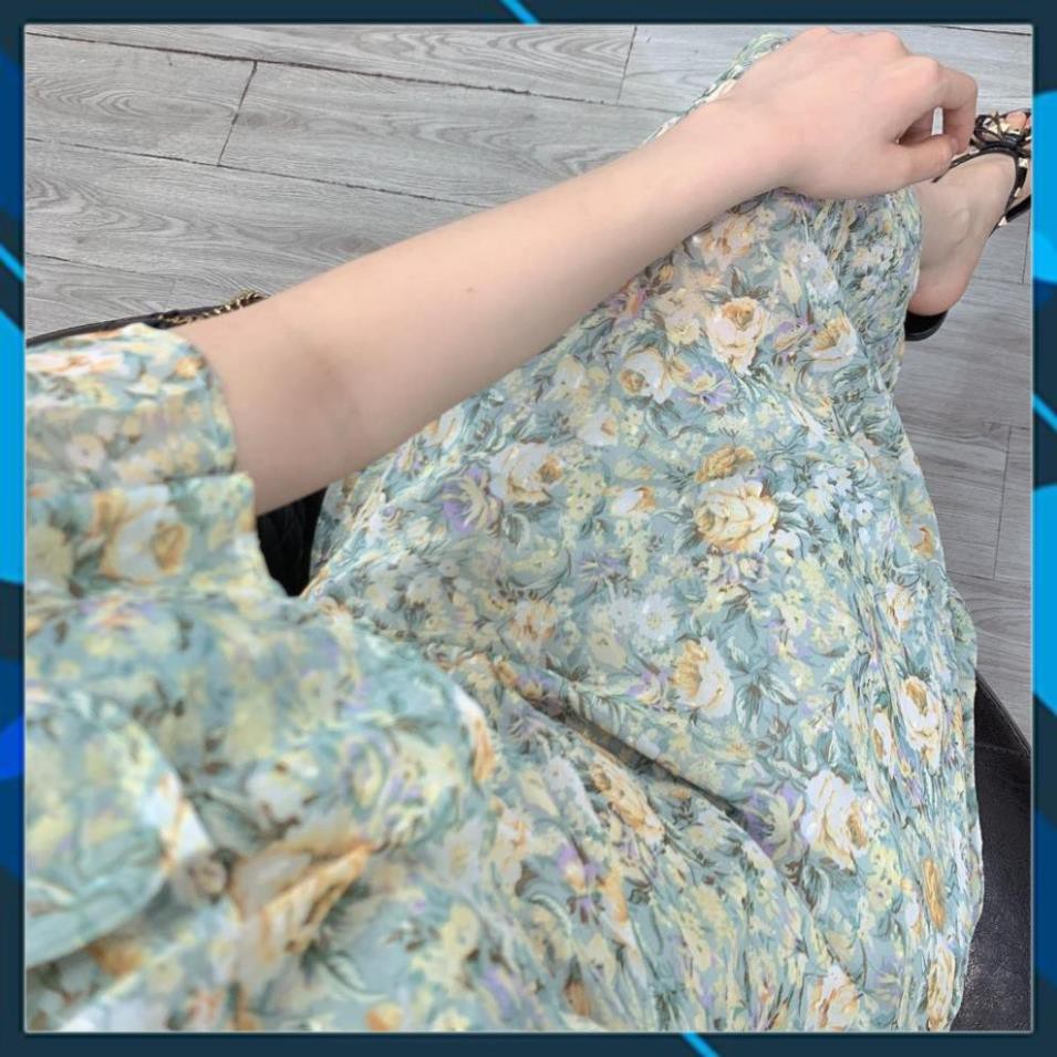 Váy Maxi Nữ, Đầm Hoa Trễ Vai Bèo Nhún Tầng Chất Voan Lụa 2 Lớp Mềm Mịn Cực Xinh. . | BigBuy360 - bigbuy360.vn