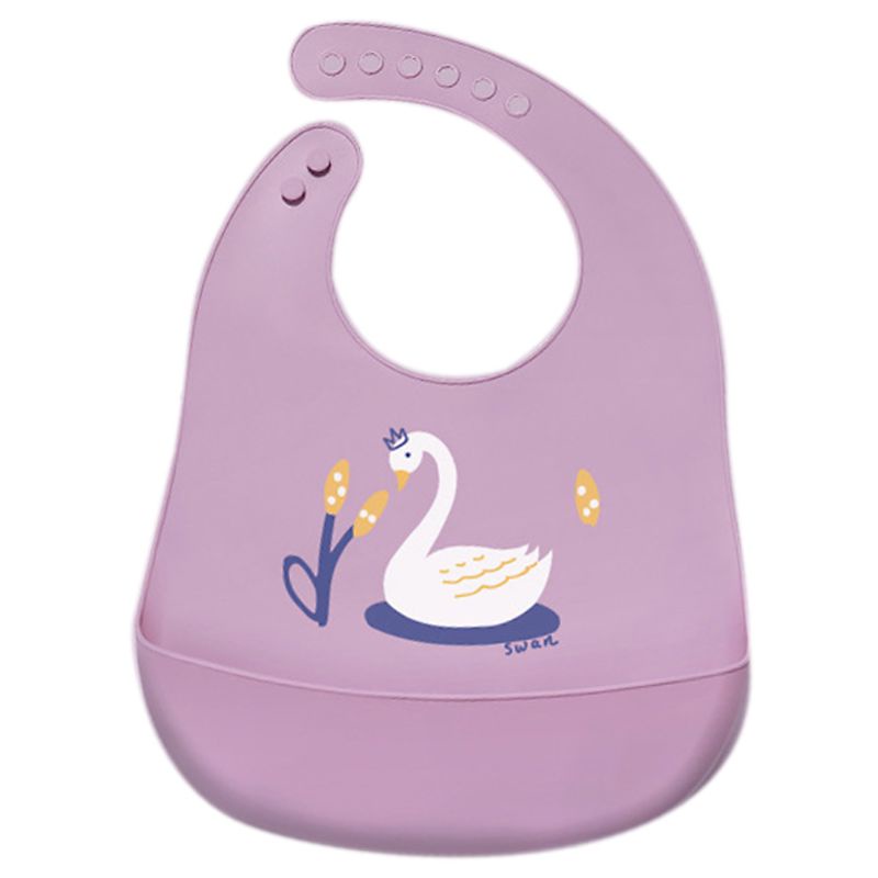 Yếm Ăn Silicone Chống Thấm Nước Có Túi Đựng Dành Cho Trẻ Em