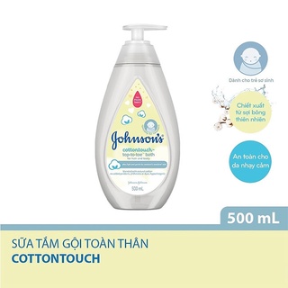 Sữa tắm gội toàn thân Johnson's Baby mềm mịn Cottontouch - Chai 500ml