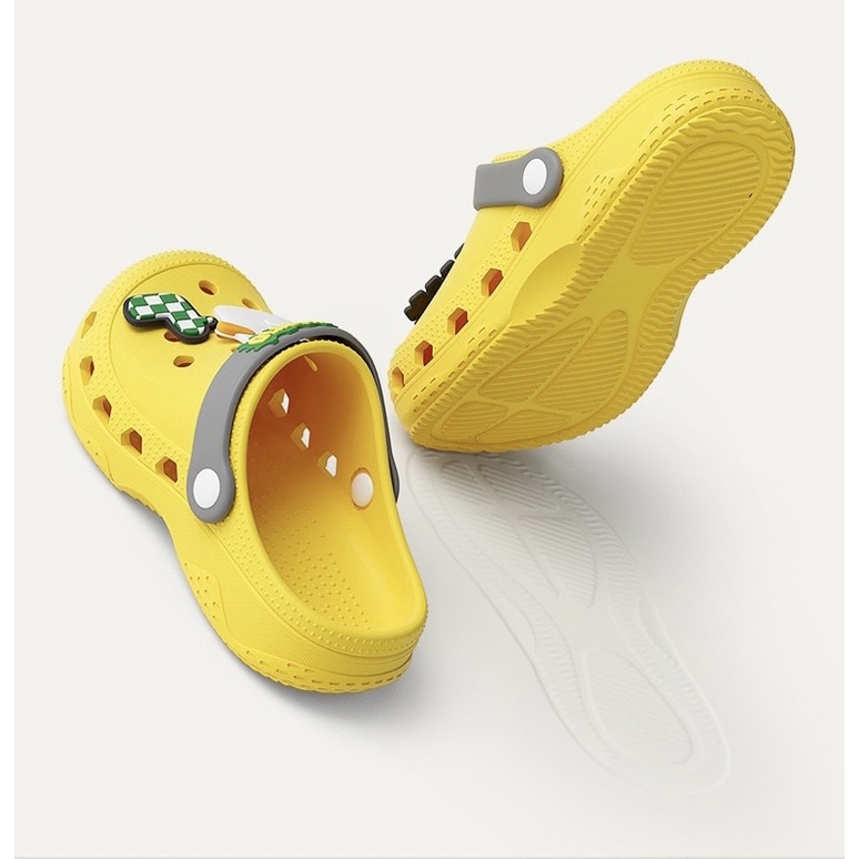 Dép cho bé Cheerful Mario chính hãng sục cross cho bé trai bé gái siêu nhẹ chống trơn trượt