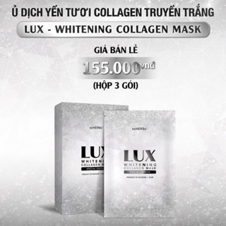 COMBO 2 gói ủ trắng da LUX soherbs tinh chất yến