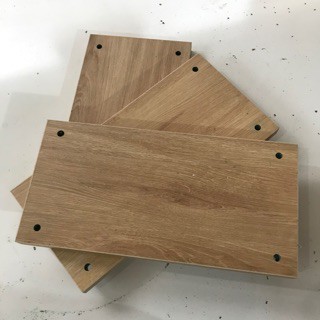 Kệ gỗ treo tường Bộ 3 thanh (40x8)cm