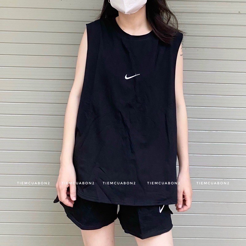 Sét Áo Tanktop N.ik e Unisex [FREESHIP]🌸 Thun form rộng cá tính, phông ba lỗ dáng suông phong cách nam nữ