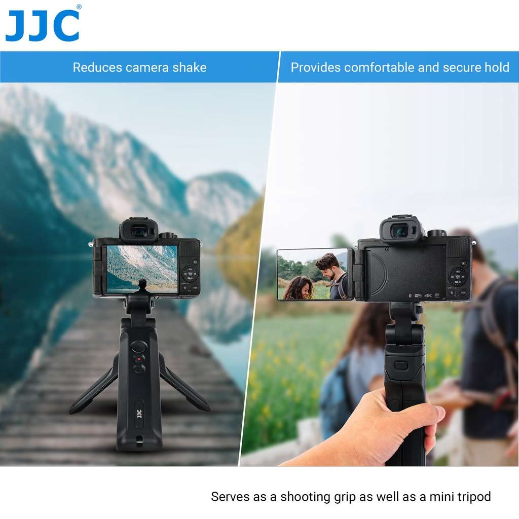 JJC TP-PA1 Mini Tripod Quay Vlog Tay Cầm thay thế DMW-SHGR1 cho chân máy ảnh Panasonic Lumix S5 II S5 IIX S5 Mark II IIX GH6 GH5 GH5S S1 S1R S1H G100 G110 G9 G90 G95 G99 G8 G80 G85 FZ1000 II