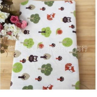 Vải bố họa tiết vườn cây xanh 50cmx50cm