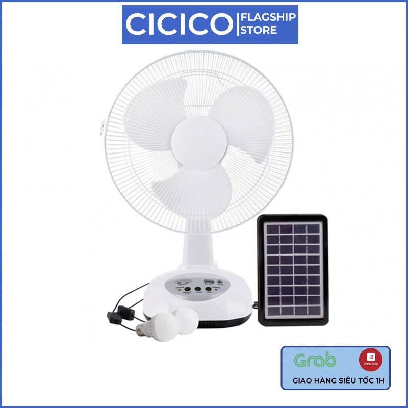 Quạt sạc tích điện Recharaeable Fan quạt sạc tích điện năng lượng mặt trời đa năng