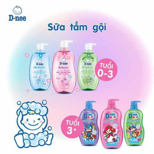 Sữa Tắm Dnee Kids Thái Lan 200ml/400ml Cho Bé từ 3 Tuổi