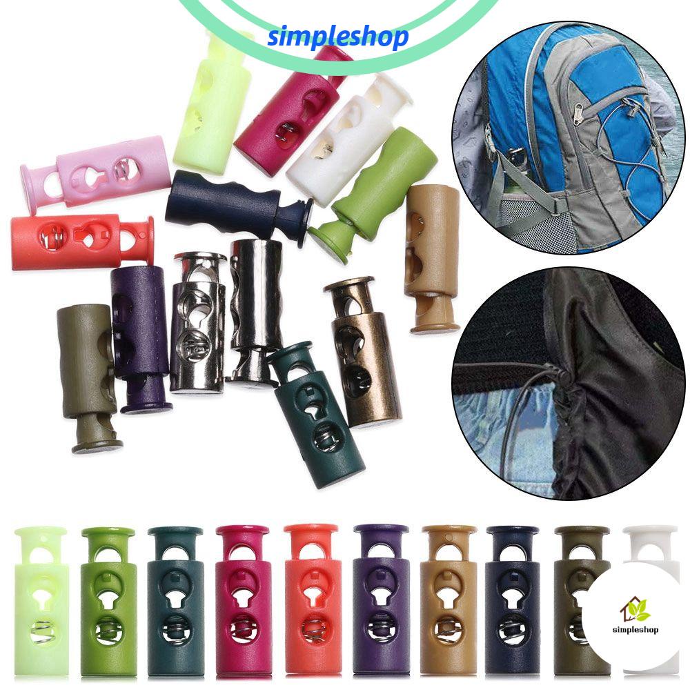 ❀Đơn Giản❀ Set 20 Phụ Kiện Nút Chặn Dây Giày Thể Thao Bằng Nhựa 24*9mm Nhiều Màu Sắc DIY