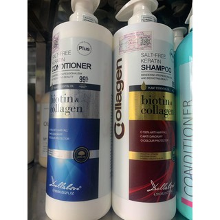 CẶP DẦU GỘI XẢ DELLALOVE BIOTIN & COLLAGEN 850ML X2