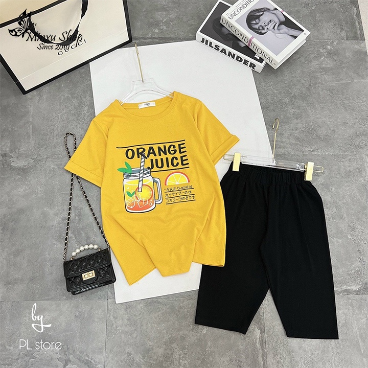 Áo phông nữ form rộng vừa, tay bận gấu cá tính, áo thun nữ form rộng unisex hàn quốc cotton AP85