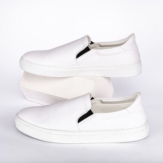 [Loại 1 Tốt Nhất] Giày Lười Da Nam GL01 - Giày Lười Thời Trang Nam 2 Màu Trắng Đen