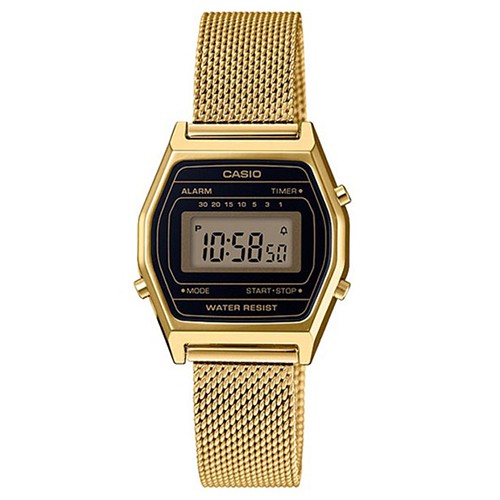 Đồng hồ Nữ Casio điện tử dây kim loại thời trang LA690 - Chính hãng Anh Khuê