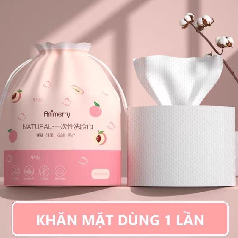 Khăn mặt dùng 1 lần Animerry, khăn mặt khô, giấy đa năng tiện lợi, dễ sử dụng