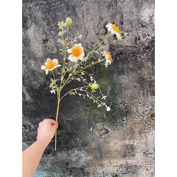 Hoa cúc giả/ Hoa cúc họa mi chất liệu xốp pu siêu đẹp