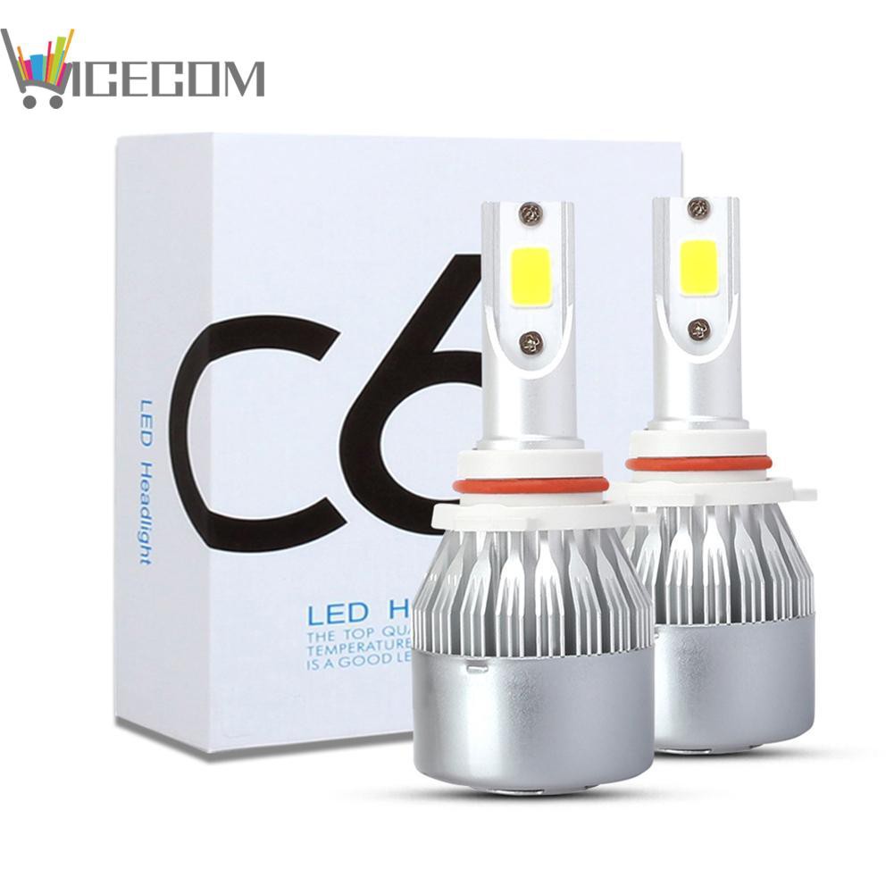 Set 2 Đèn Pha Led 9005 9006 H1 H3 H7 H11 8000k Cho Xe Hơi