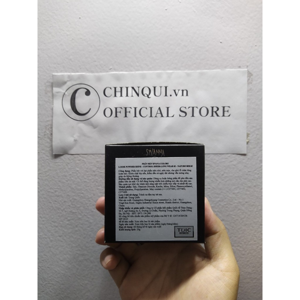 Phấn Phủ Sivanna Kiềm Dầu Dạng Bột  Loose Powder Shine-Control Sheer Long Wear 20g