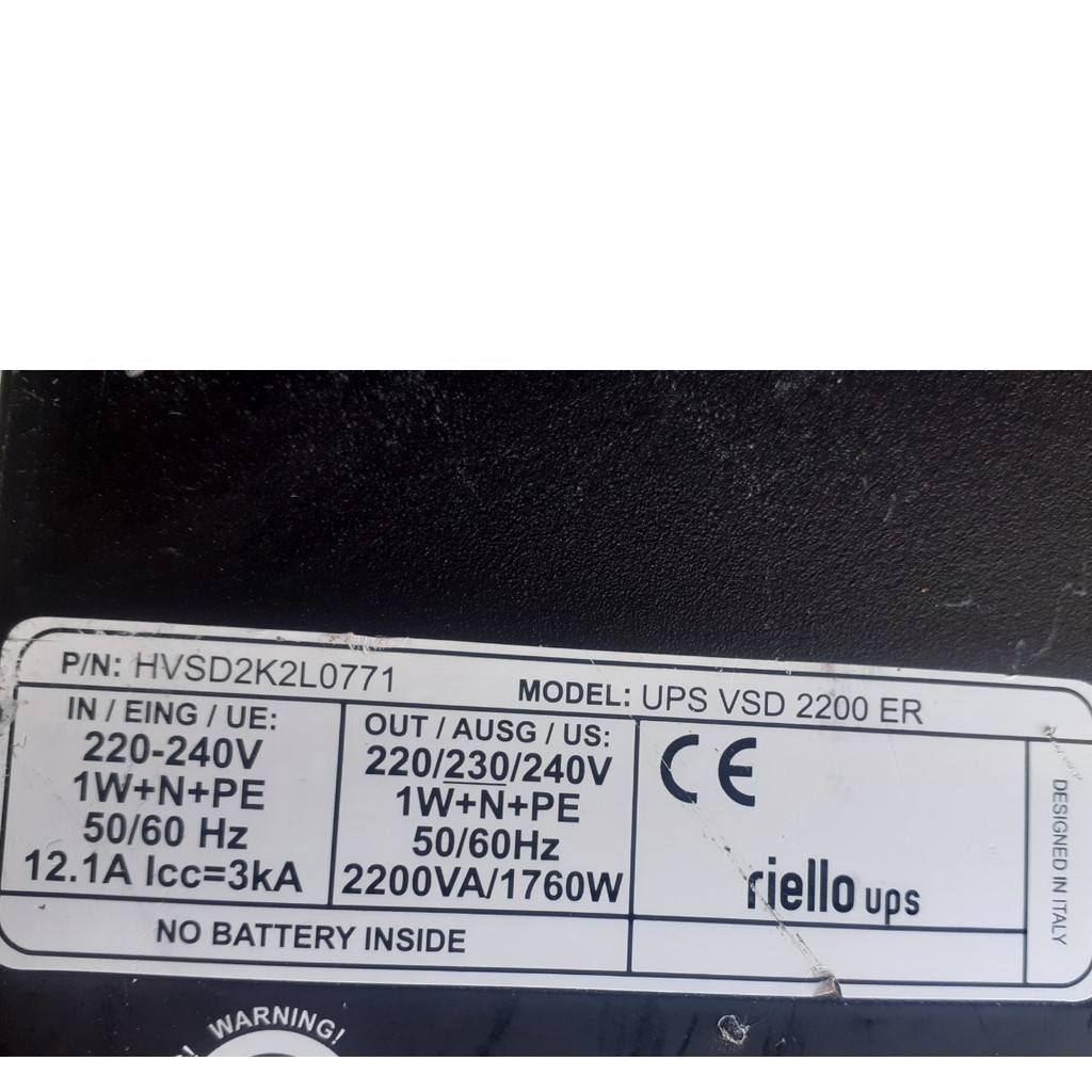 VSD 2200ER - Bộ lưu điện  RIELLO 2200VA / 1760W