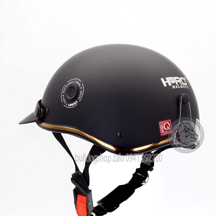 Mũ Bảo Hiểm Nửa Đầu Kính Phi Công HP 03B Chính Hãng Nhiều Màu - Bulldogshop