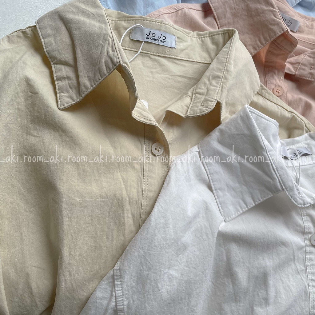 Áo sơ mi thô mềm túi ngực trái Jojo 9063 form vừa