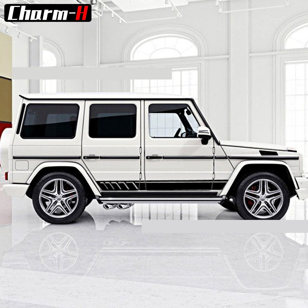 Dải Tem Dán Trang Trí 2 Bên Sườn ô Tô Ms-333