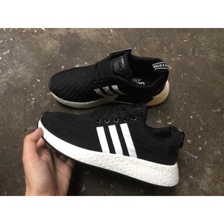 [FREE SHIP + FULL BOX] Giày Adidas NMD R2 màu Đen sọc trắng