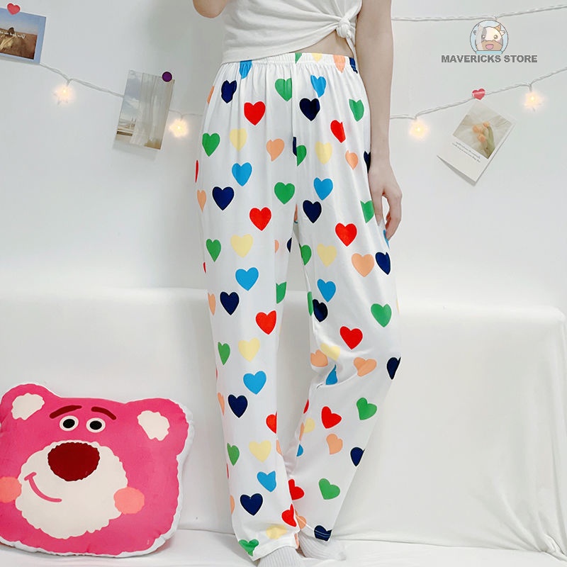 Quần ngủ ống rộng chống muỗi thời trang phong cách Hàn Quốc cho nữ