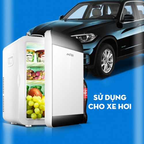 Tủ lạnh mini 20L cao cấp sử dụng được điện áp 220V (gia đình) + 12V (ô tô) pehouse