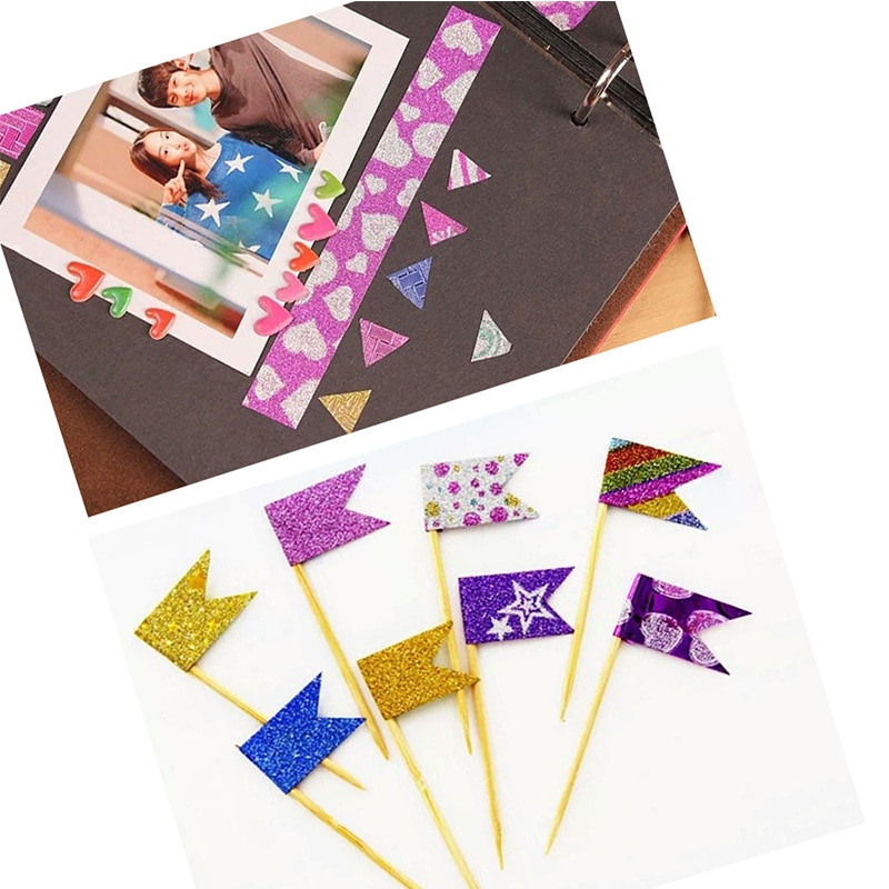 Set 10 Cuộn Băng Keo Kim Tuyến Dùng Trang Trí Đẹp Mắt