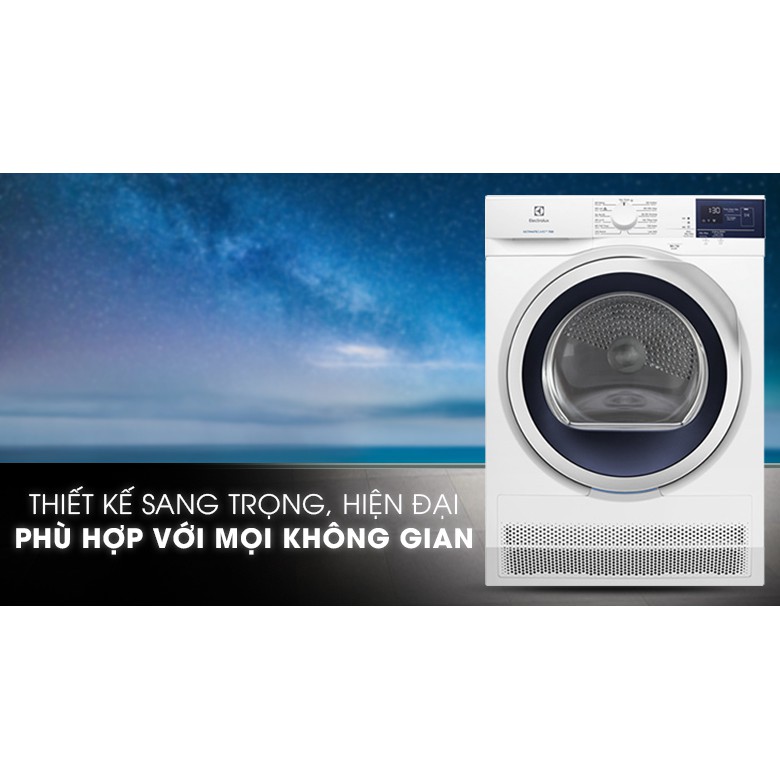 Máy sấy ngưng tụ Electrolux 8 Kg EDC804CEWA- Hàng chính hãng