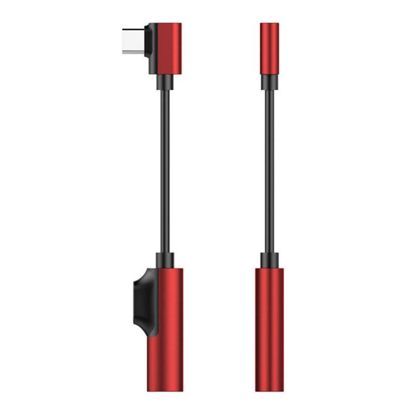 KEBIDUMEI 2 In 1 Type C To 3.5mm Jack &amp; USB C Adapter Cable