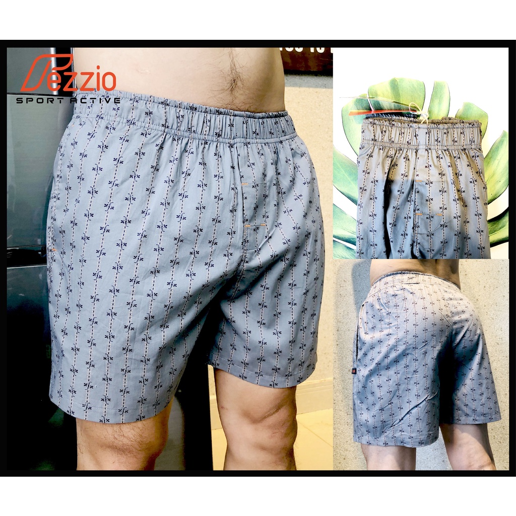 Quần đùi mặc nhà, quần đùi ngủ nam có túi chất kate nam cotton mềm mát chính hãng Fezzio