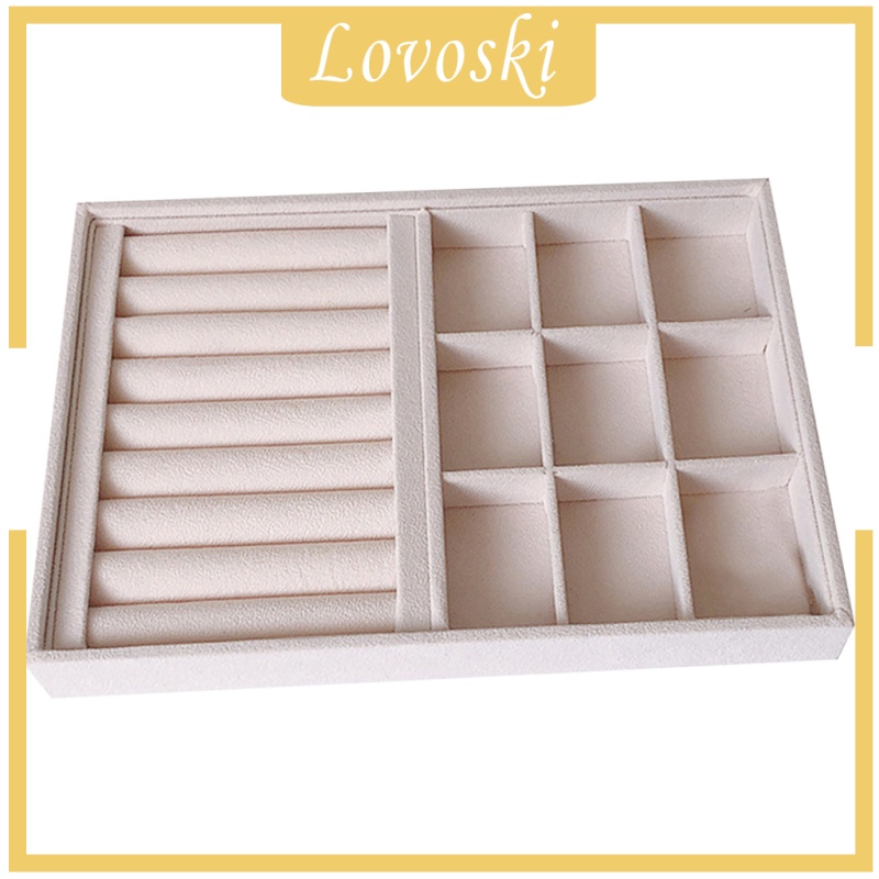 [Lovoski] Khay Đựng Trang Sức Bằng Nhung Có Thể Xếp Chồng Lên Nhau