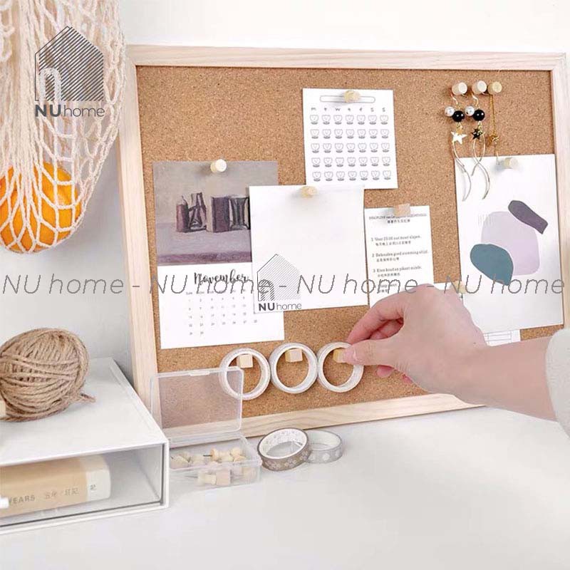 Ghim gỗ - Pin | nuhome.vn | đinh ghim bảng bần, bằng gỗ nhiều hình dáng đẹp phong cách hàn quốc