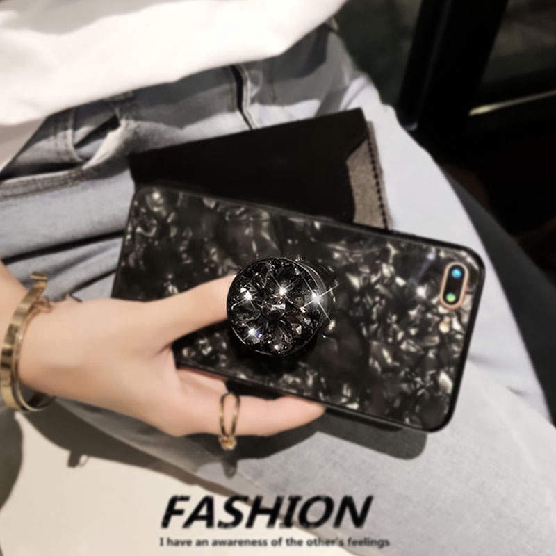 Giá đỡ điện thoại tự dính hình tròn đính kim cương giả lấp lánh | BigBuy360 - bigbuy360.vn