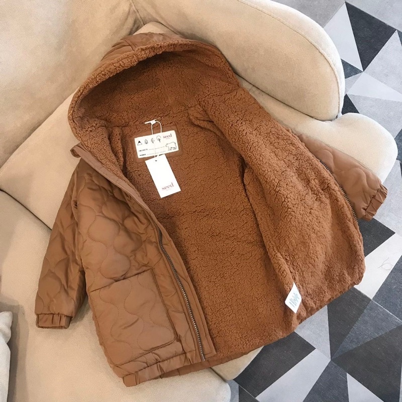 Áo khoác lót lông bé trai