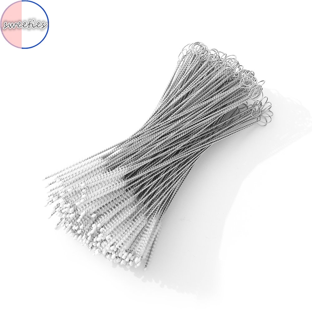 Set 10 Cọ Vệ Sinh Bình Sữa Em Bé Bằng Thép Không Gỉ Mềm Mại