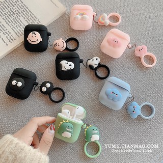 ốp airpod airpods case airpod 2 case airpod pro bọc airpods 2 ốp lưng airpod protective cover ✉✉Fun dinosaurs suitable for airpods protective cover Apple wireless bluetooth headset shell female silicone airpod box ipods cute cartoon iPhone one and two