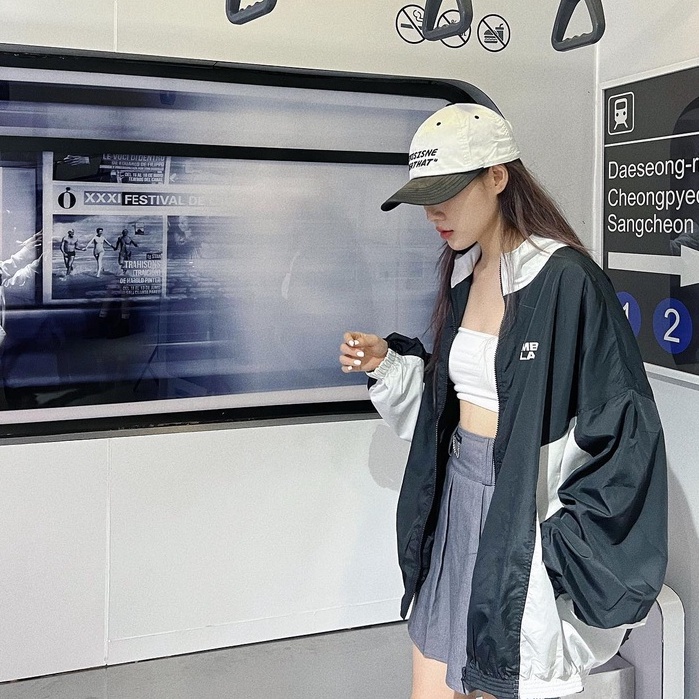 Áo khoác dù MBC windbreaker Jacket nam nữ chất dù 2 lớp  kun shop