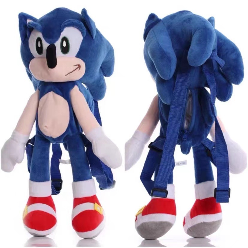 Ba Lô Hình Nhím Sonic Nhồi Bông Hoạt Hình Đáng Yêu 45cm