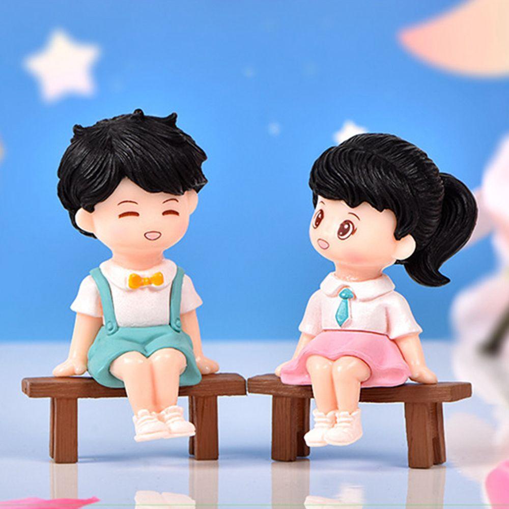PATRICIA 1 Cặp Tượng Cặp Đôi Đáng Yêu Tự Trang Trí Nhà Búp Bê