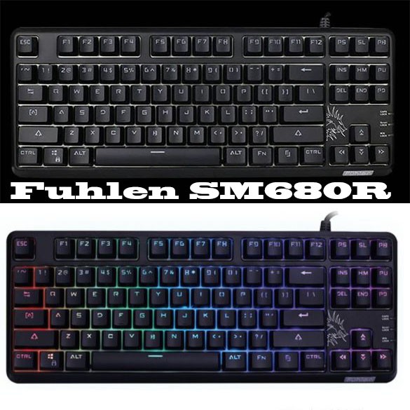 Bàn phím cơ 87 key Fuhlen - DareU mini thanh lý giá cực rẻ (DareU EK87 , fuhlen sm680r,... )