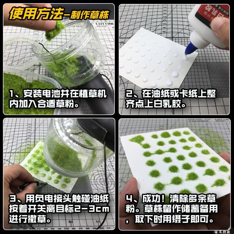 Dụng cụ sa bàn - Máy tạo cỏ tĩnh điện