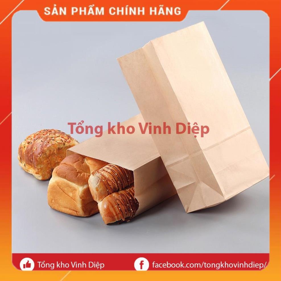 02 Túi xi măng, túi kraft đóng hàng, đựng bánh mì, đồ ăn, hoa quả đủ size