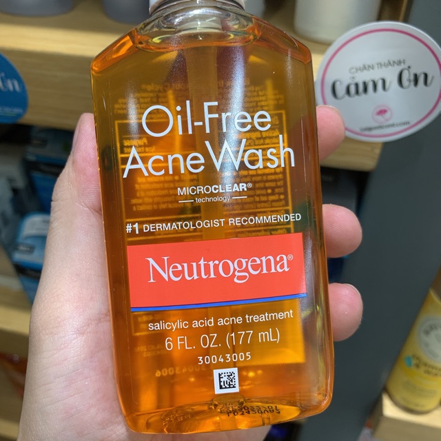 Sữa rửa mặt da mụn Neutrogena Oil-Free Acne Wash ( 177mL )